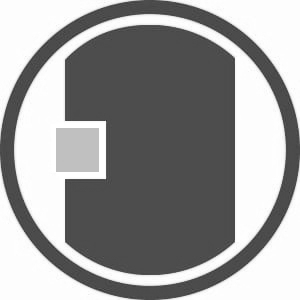 Logo rund und klein – sw